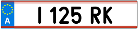 Trailer License Plate